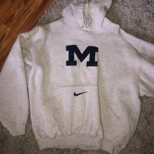 very oversized michigan hoodie